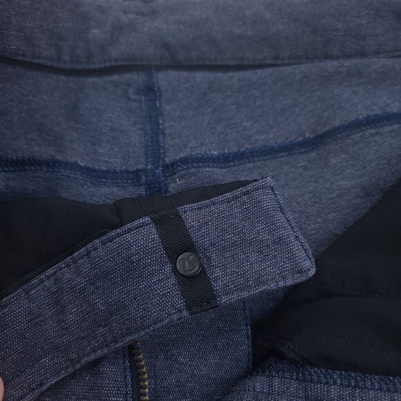 Lululemon ABC Slim Fit Tech Canvas Pants Mens 32x32 Deep Navy Mid Rise Preppy - Picture 10 of 11